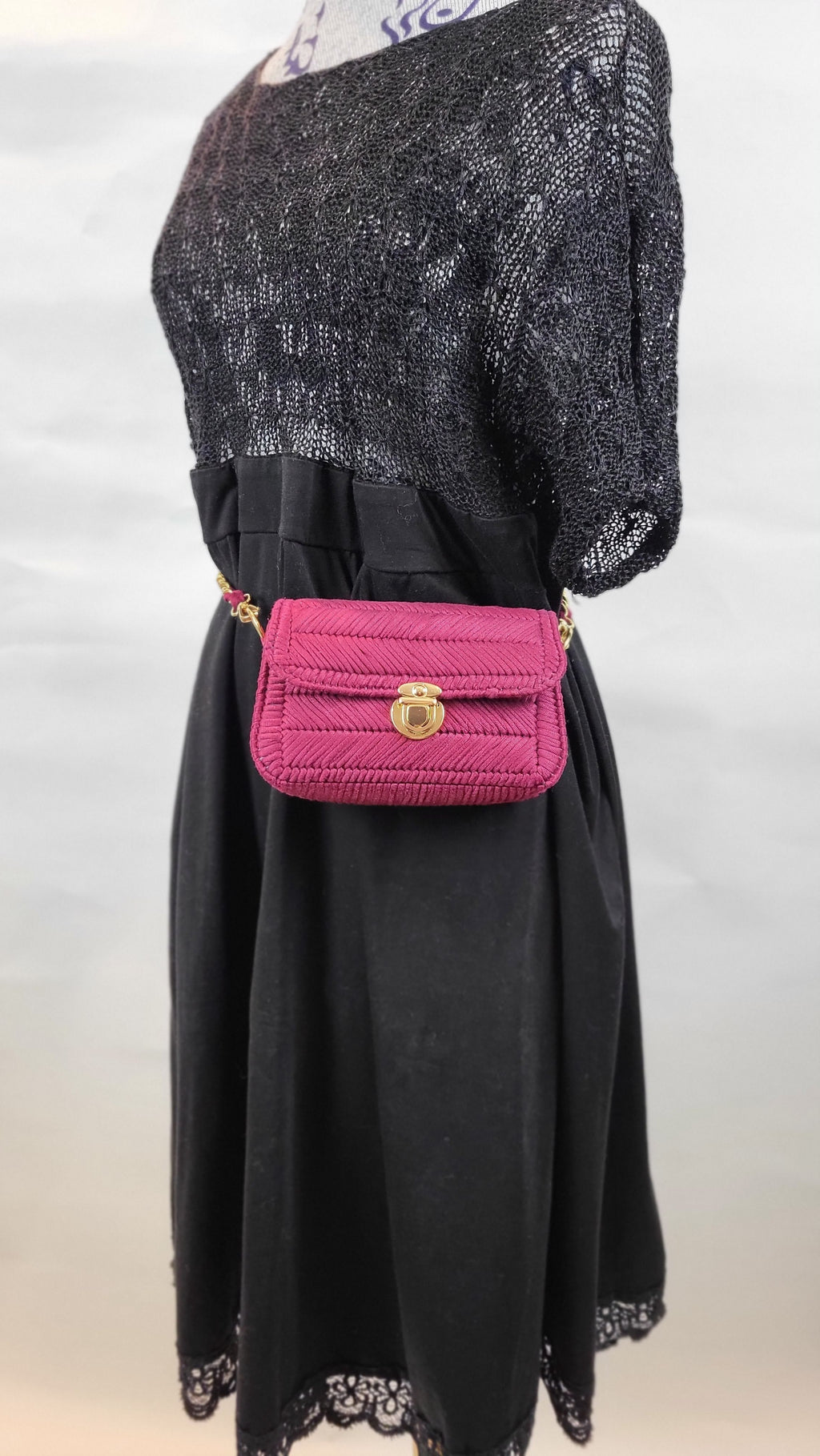 LUXURY HANDBAG BURGUNDY 2