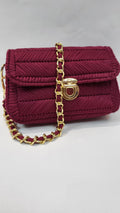 LUXURY HANDBAG BURGUNDY 2
