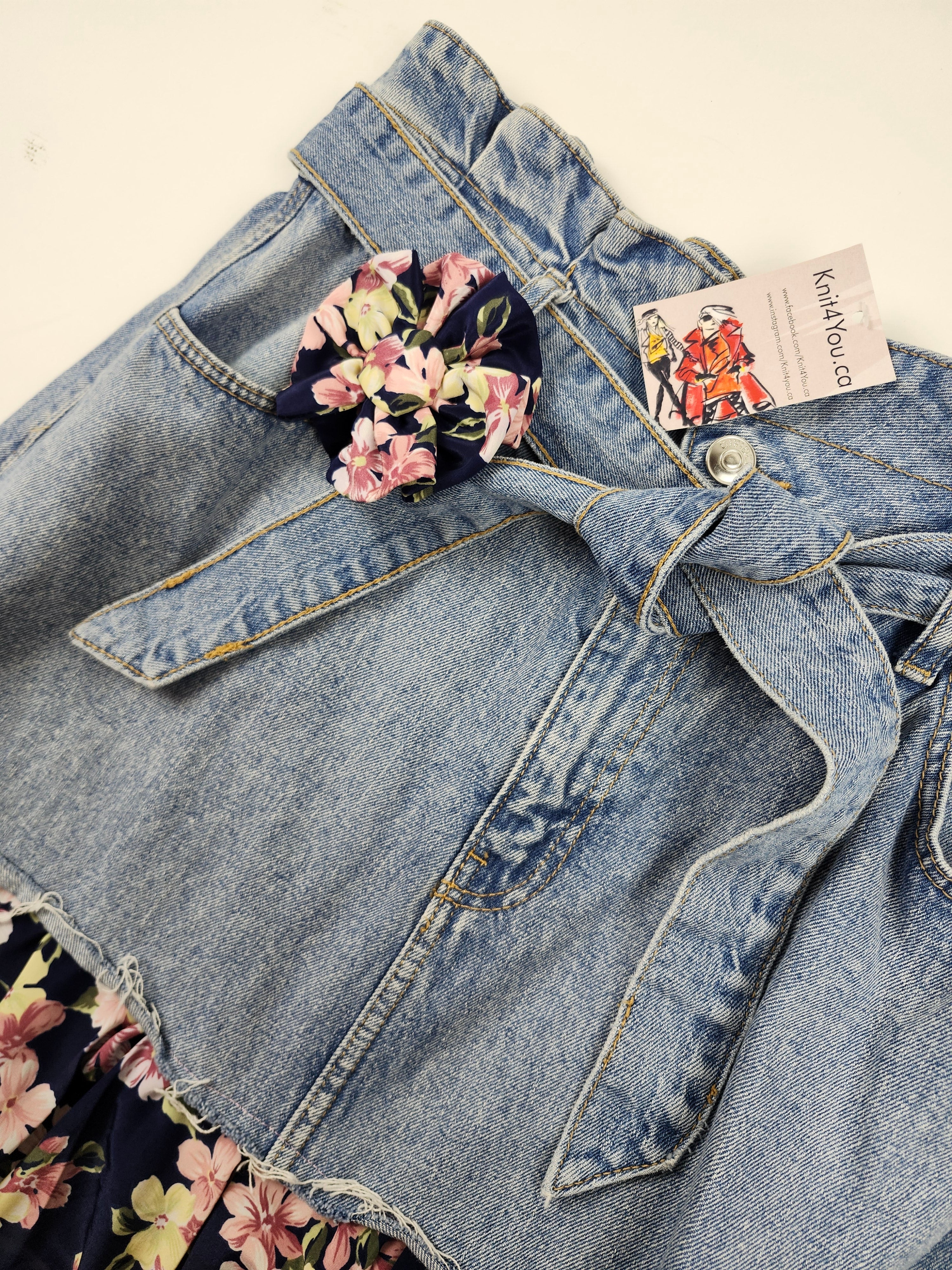 UPCYCLED SKIRT (Violets)