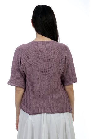 LILAC COTTON TWISTER TOP
