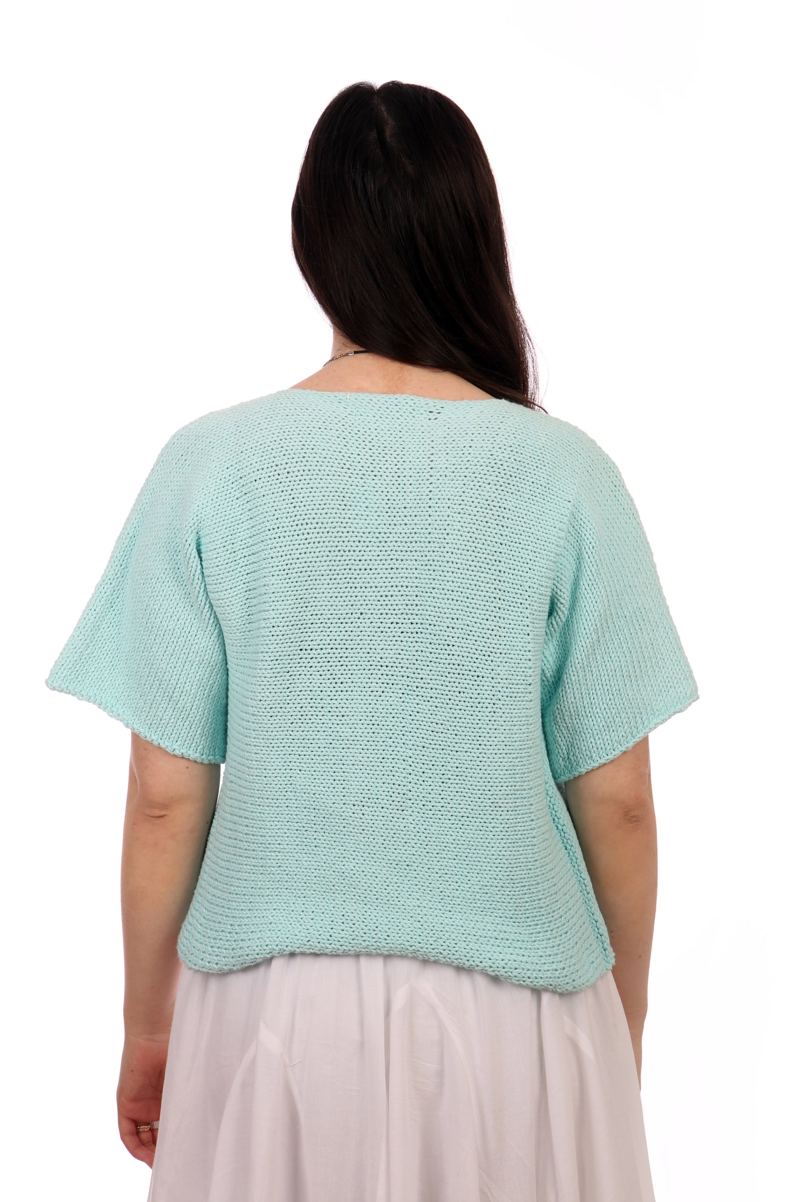 ROBIN-EGG COTTON TWISTER TOP