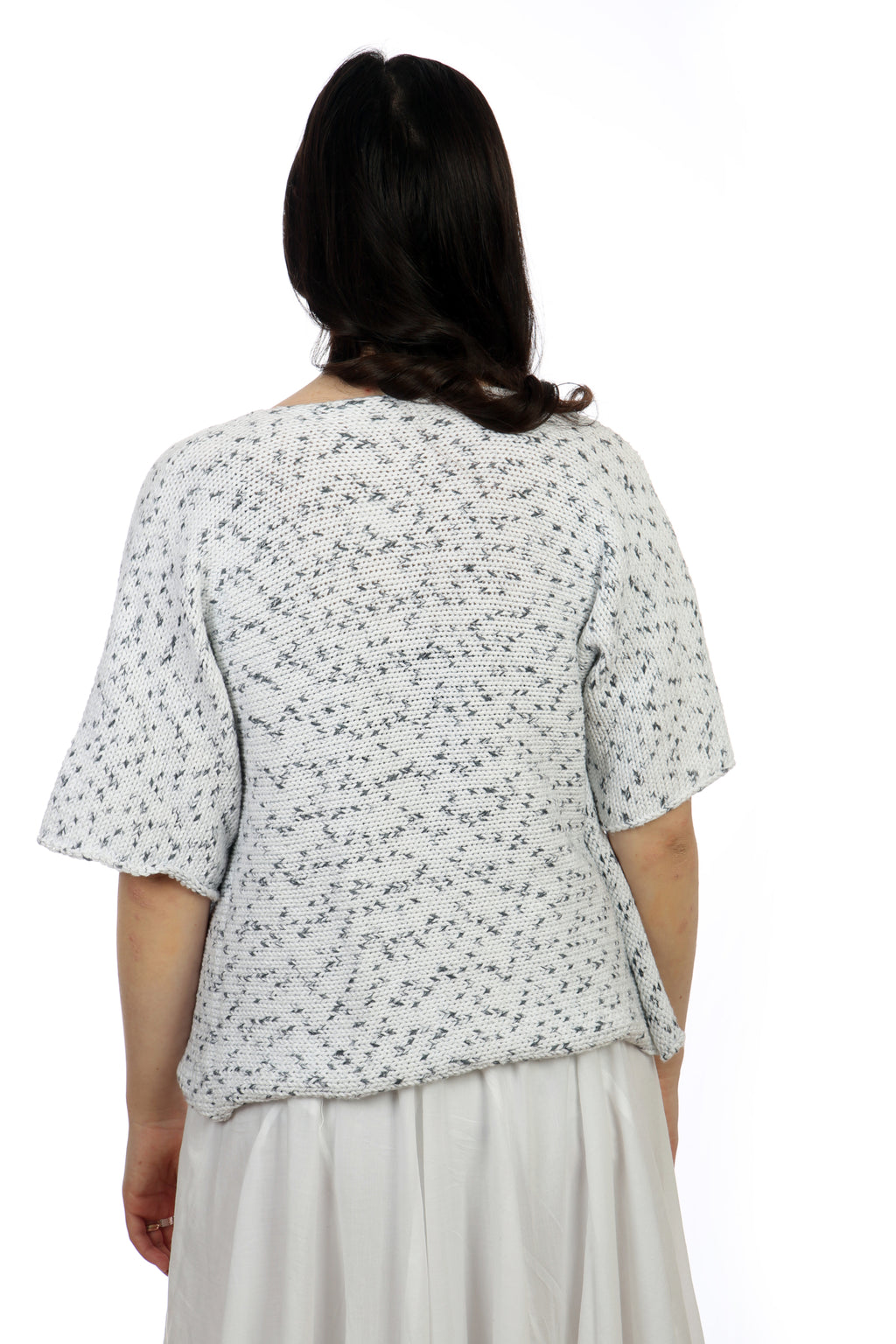 SALT & PEPPER COTTON TWISTER TOP