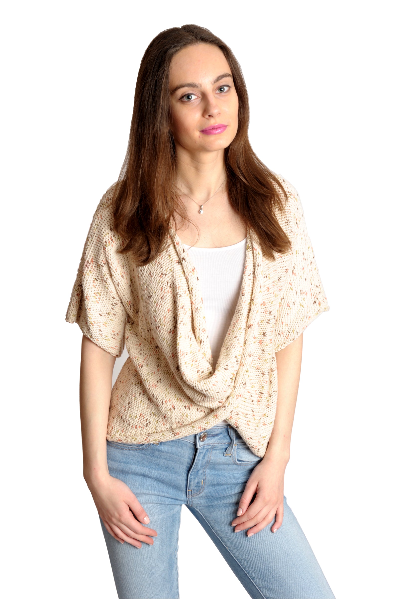 SONOMA PRINT COTTON TWISTER TOP