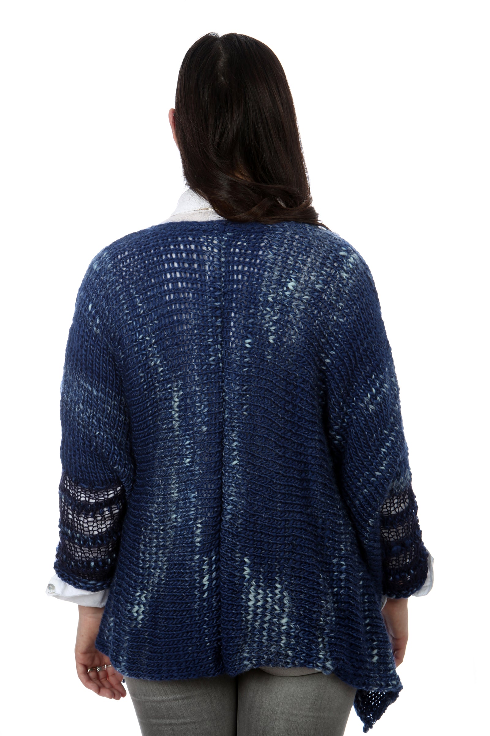 WATERFALL CARDIGAN - BLUE