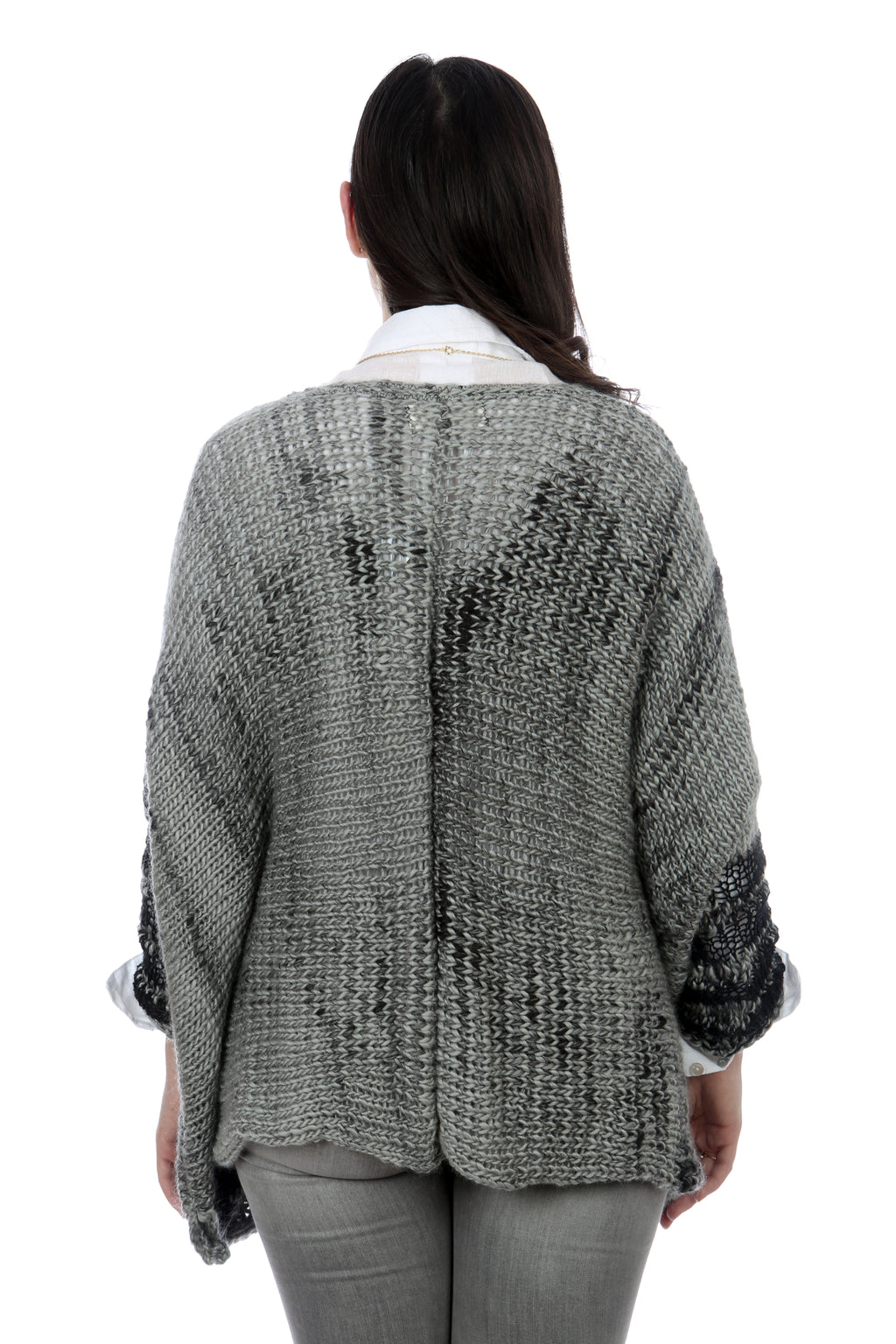 WATERFALL CARDIGAN - GREY